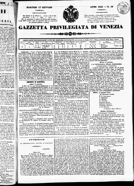 Gazzetta privilegiata di Venezia