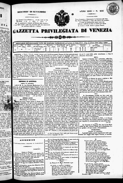 Gazzetta privilegiata di Venezia