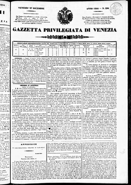 Gazzetta privilegiata di Venezia