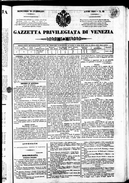 Gazzetta privilegiata di Venezia