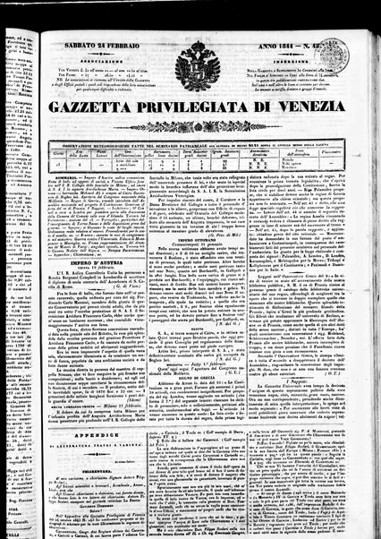 Gazzetta privilegiata di Venezia