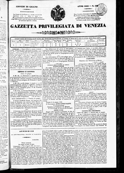 Gazzetta privilegiata di Venezia