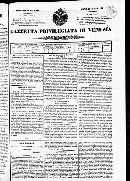 Gazzetta privilegiata di Venezia