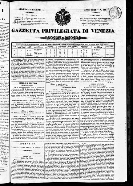 Gazzetta privilegiata di Venezia