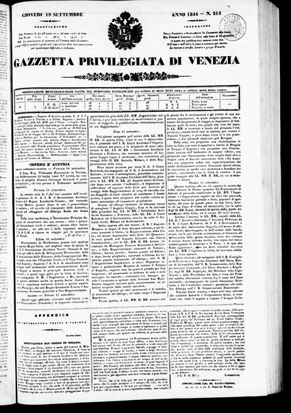 Gazzetta privilegiata di Venezia