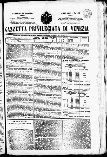 Gazzetta privilegiata di Venezia