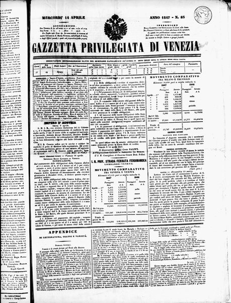 Gazzetta privilegiata di Venezia