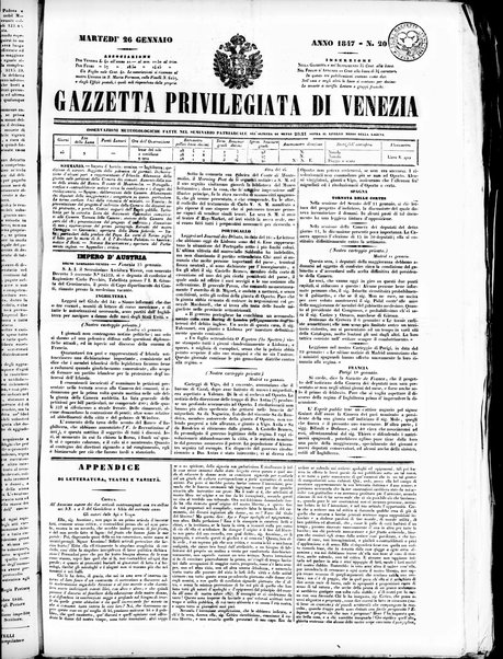 Gazzetta privilegiata di Venezia