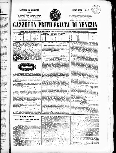 Gazzetta privilegiata di Venezia