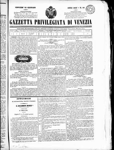 Gazzetta privilegiata di Venezia