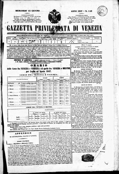 Gazzetta privilegiata di Venezia