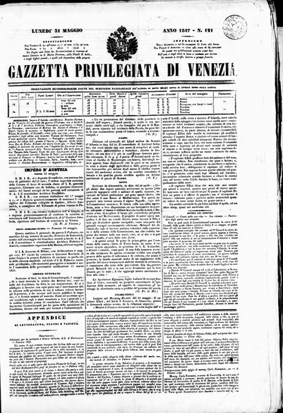 Gazzetta privilegiata di Venezia