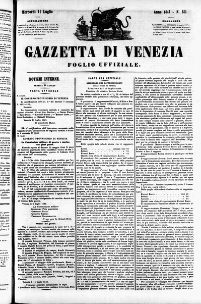 Gazzetta privilegiata di Venezia