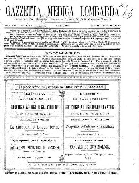 Gazzetta medica lombarda