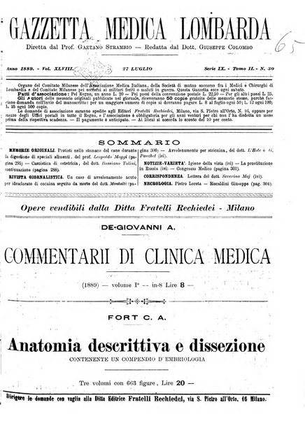 Gazzetta medica lombarda