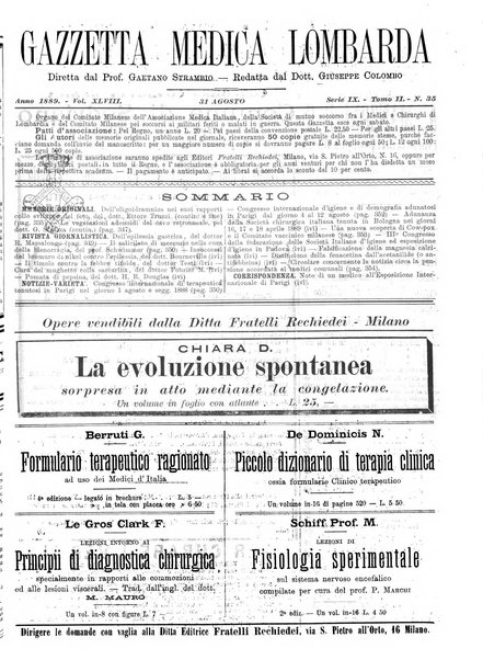 Gazzetta medica lombarda