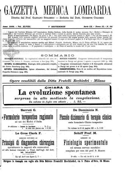 Gazzetta medica lombarda