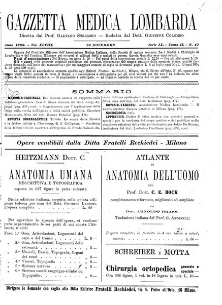 Gazzetta medica lombarda