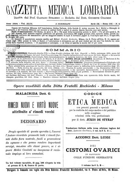 Gazzetta medica lombarda