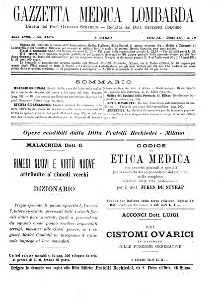 Gazzetta medica lombarda