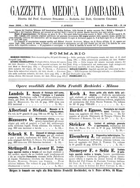 Gazzetta medica lombarda