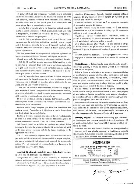 Gazzetta medica lombarda