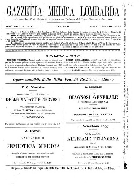 Gazzetta medica lombarda