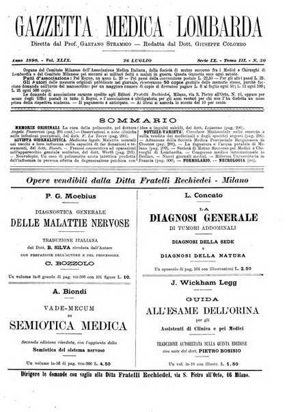 Gazzetta medica lombarda