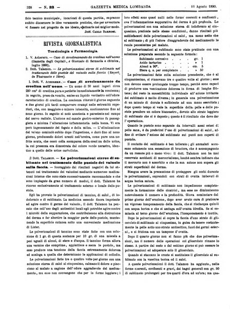 Gazzetta medica lombarda