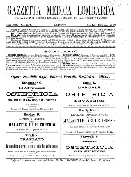 Gazzetta medica lombarda