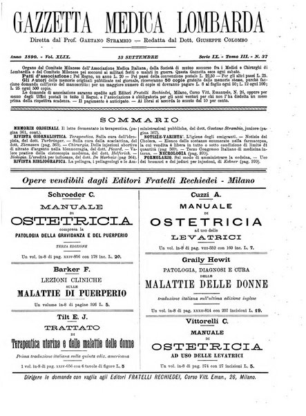 Gazzetta medica lombarda