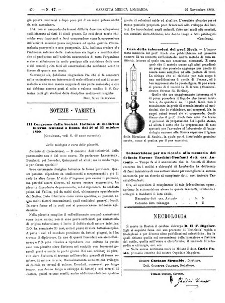 Gazzetta medica lombarda