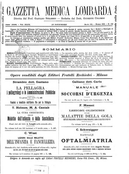 Gazzetta medica lombarda