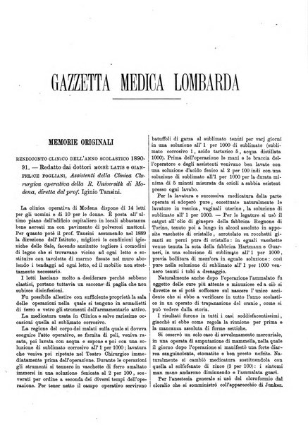 Gazzetta medica lombarda