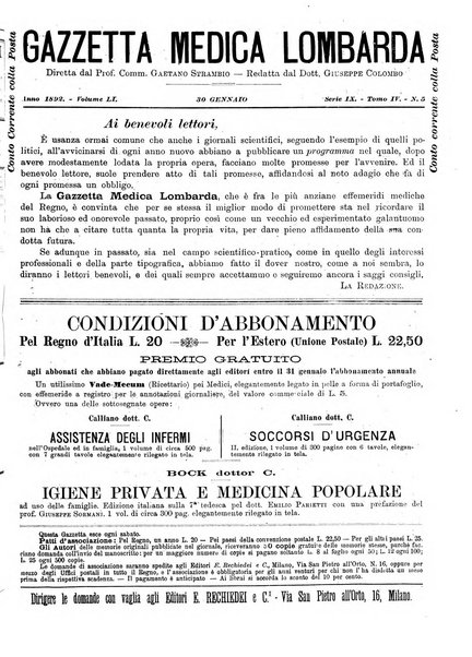 Gazzetta medica lombarda