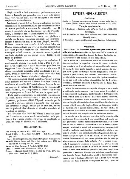 Gazzetta medica lombarda