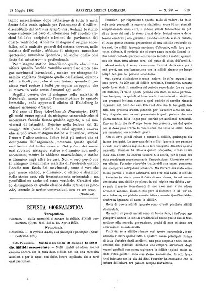 Gazzetta medica lombarda