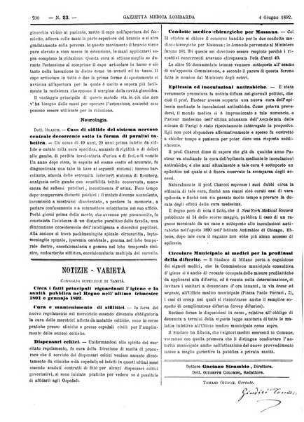 Gazzetta medica lombarda