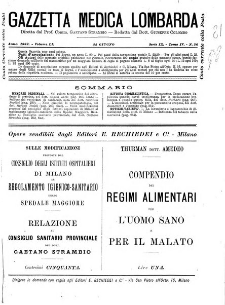 Gazzetta medica lombarda