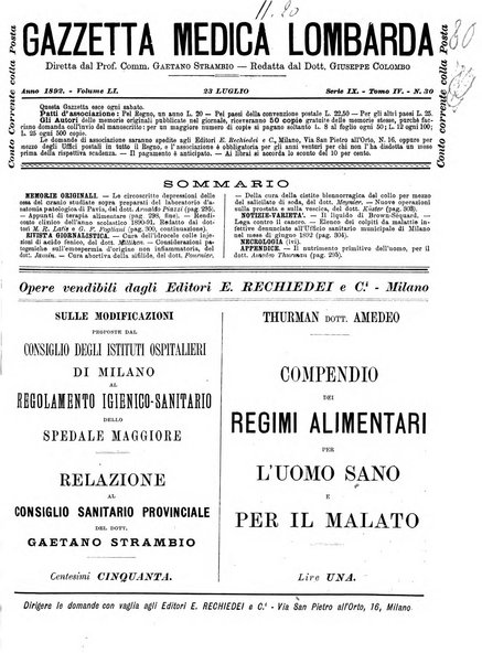 Gazzetta medica lombarda