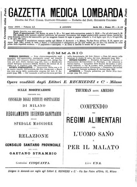 Gazzetta medica lombarda