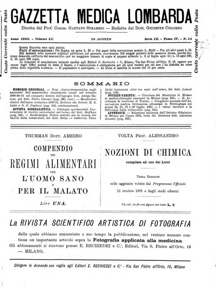 Gazzetta medica lombarda