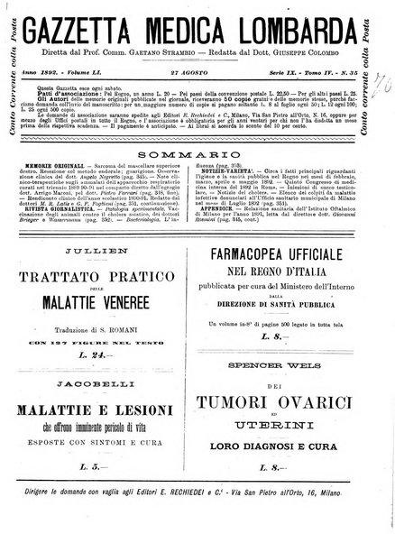 Gazzetta medica lombarda