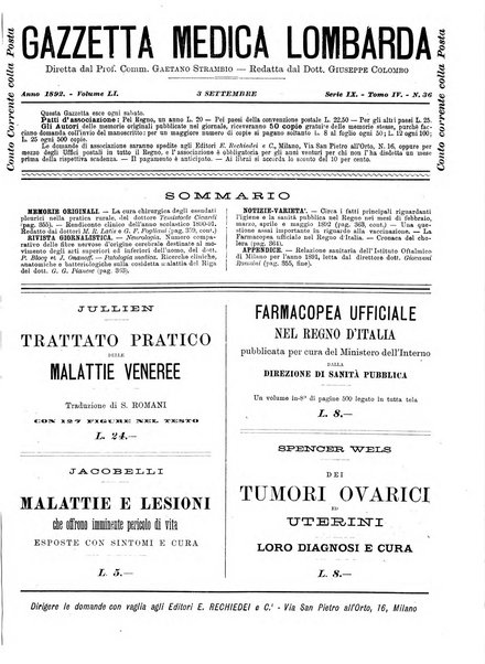 Gazzetta medica lombarda