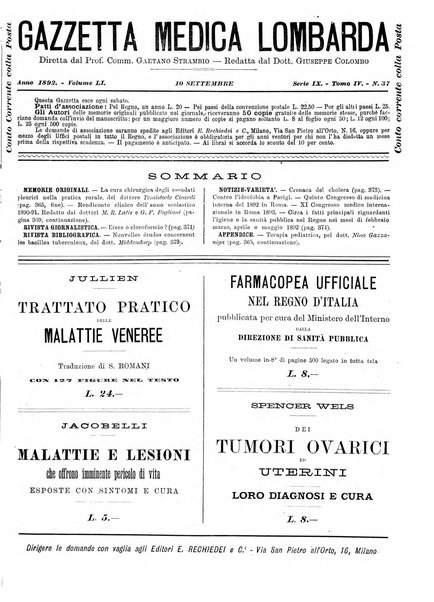 Gazzetta medica lombarda