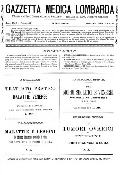 Gazzetta medica lombarda