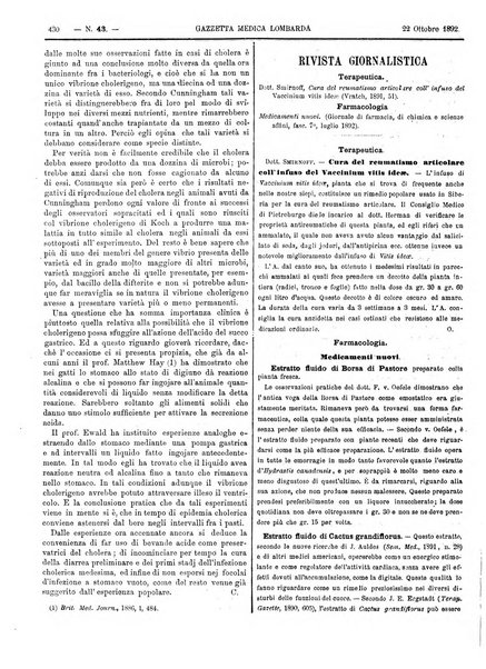 Gazzetta medica lombarda