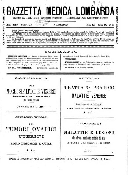 Gazzetta medica lombarda