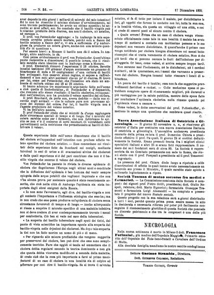 Gazzetta medica lombarda