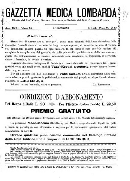 Gazzetta medica lombarda